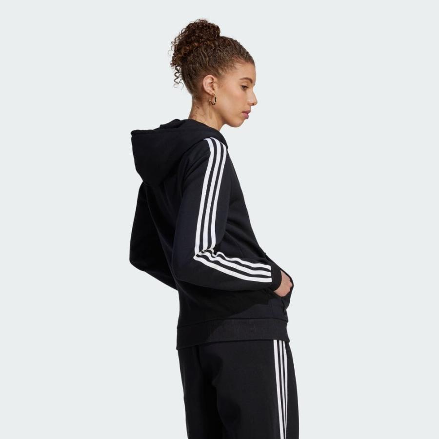 返品可 セール価格 アディダス公式 ウェア・服 トップス adidas エッセンシャルズ スリーストライプス フルジップ フリースパーカー トレーナー｜adidas｜03