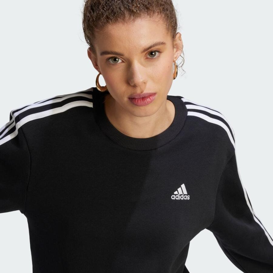 返品可 セール価格 アディダス公式 ウェア・服 トップス adidas エッセンシャルズ スリーストライプス フリーススウェット｜adidas｜06