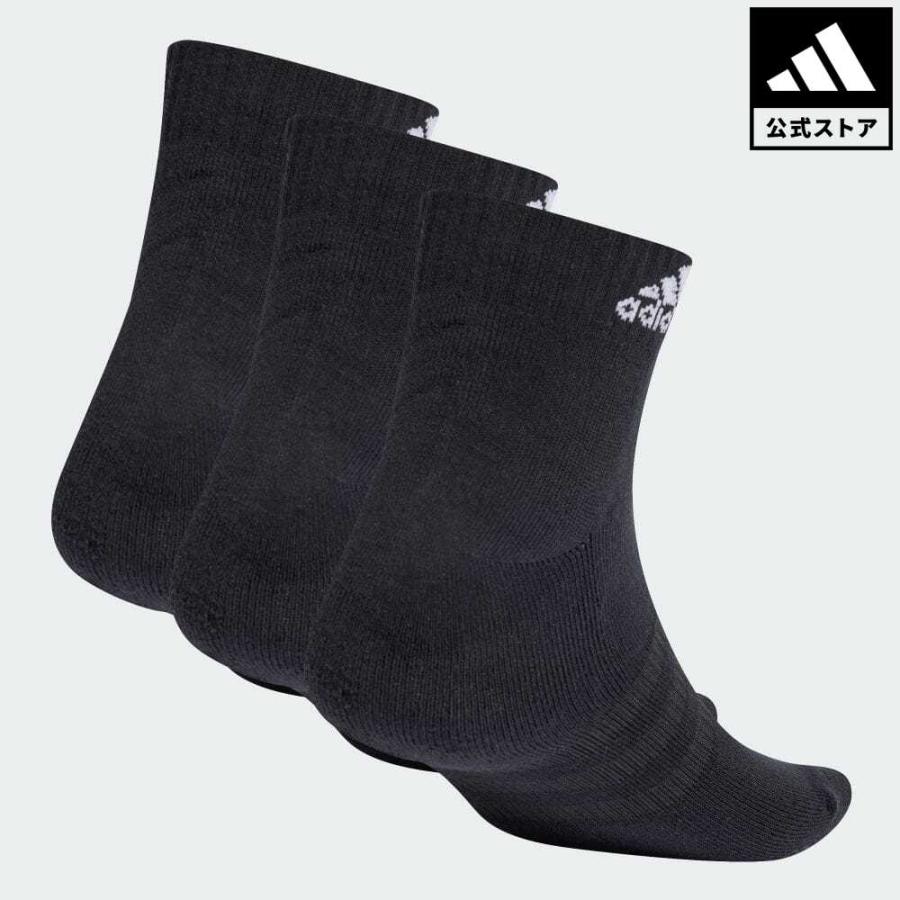 アディダス公式 アクセサリー ソックス靴下 adidas クッション スポーツウェア アンクルソックス3足組