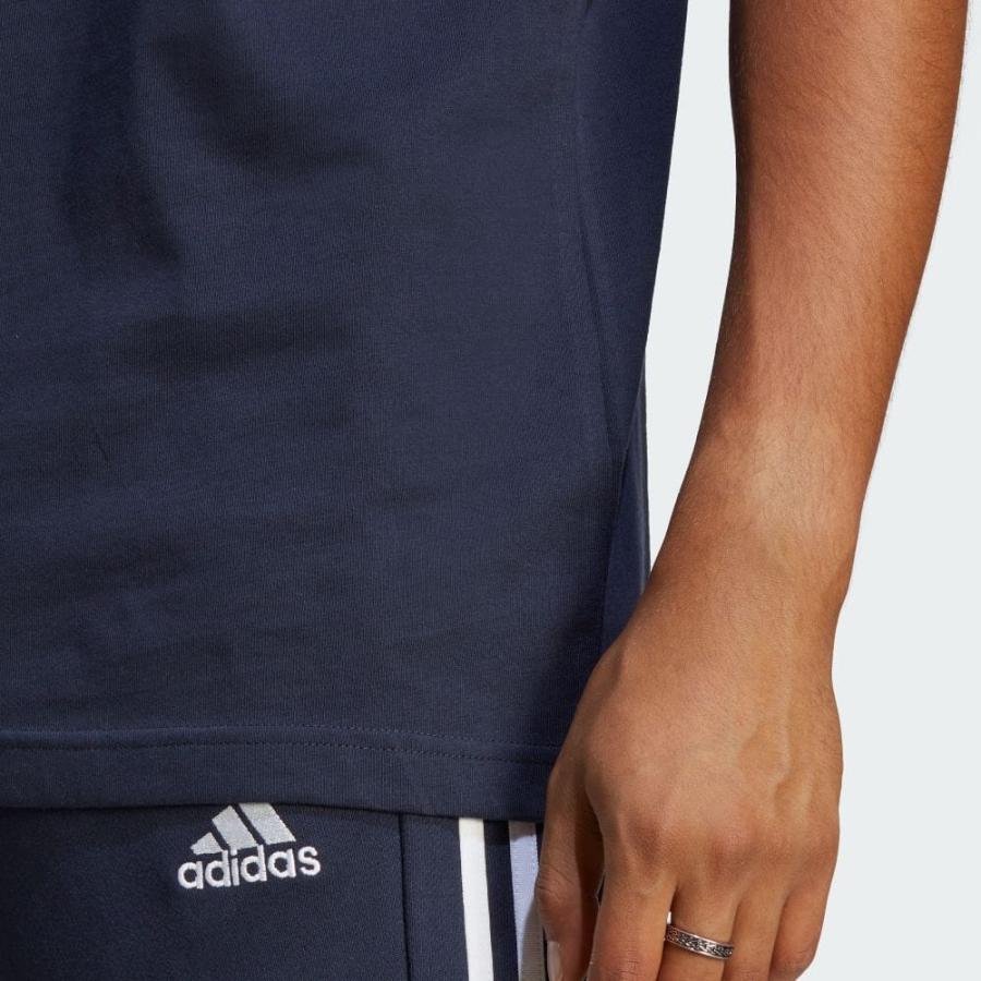 返品可 アディダス公式 ウェア・服 トップス adidas エッセンシャルズ シングルジャージー スリーストライプスTシャツ 半袖｜adidas｜07