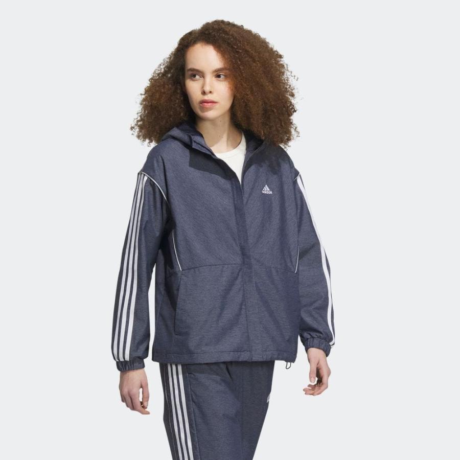 期間限定SALE 05/24 17:00〜05/27 16:59 返品可 アディダス公式 ウェア・服 アウター adidas デニム ウーブン ルーズフィット ウインドブレーカージャケット｜adidas｜04