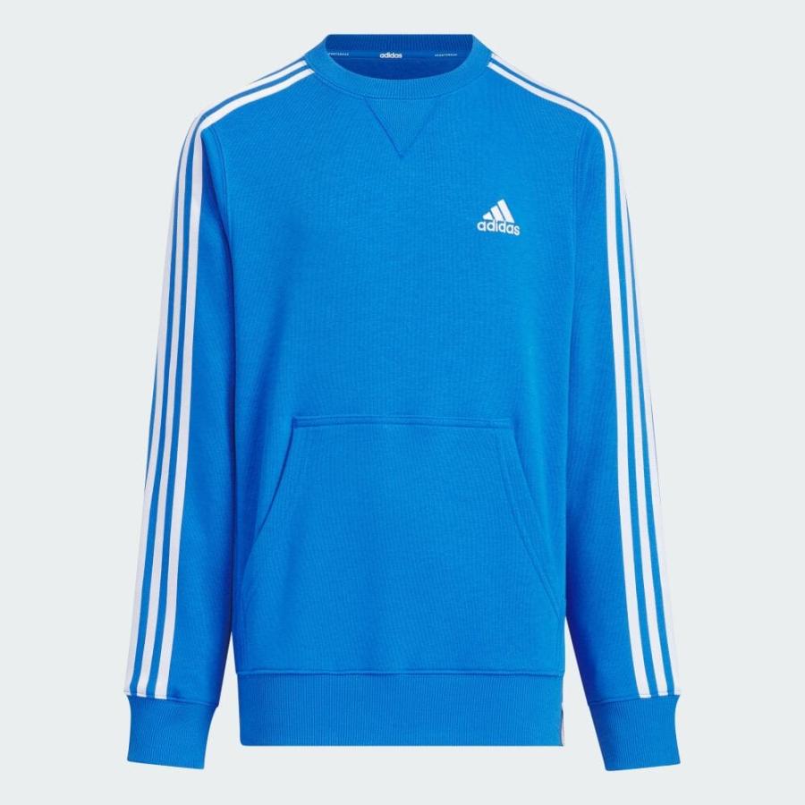 返品可 アディダス公式 ウェア・服 トップス adidas エッセンシャルズ プラス ルーズフィット スリーストライプス フレンチテリー スウェットシャツ キッズ notp｜adidas｜02