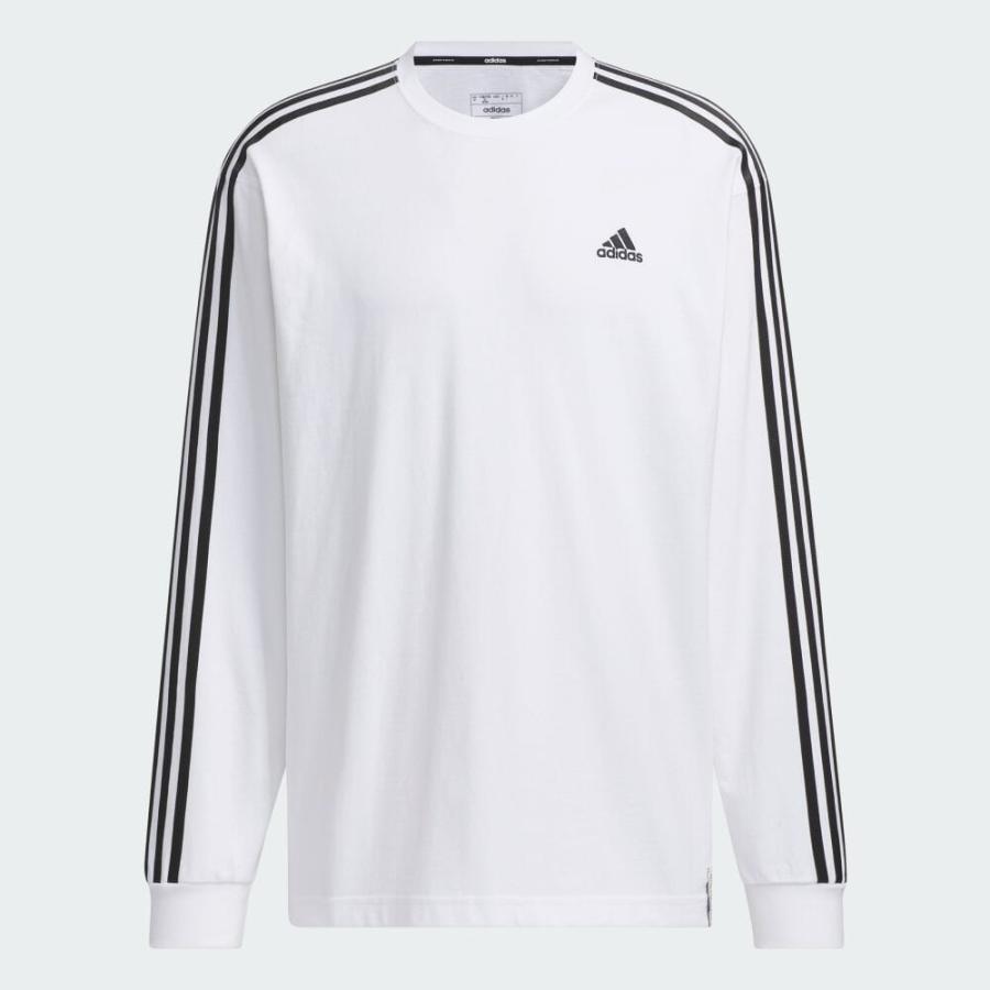 返品可 アディダス公式 ウェア・服 トップス adidas エッセンシャルズ プラス ルーズフィット スリーストライプス 長袖Tシャツ ロンt notp fd24｜adidas｜08