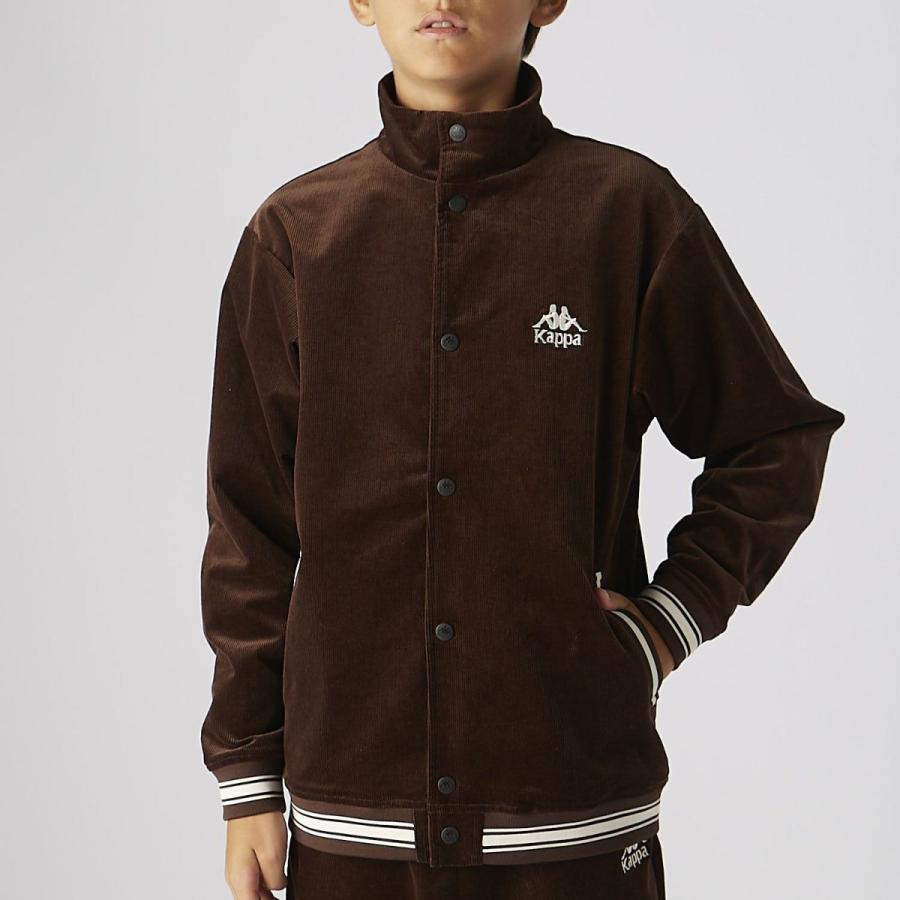 カッパ ジャージ 上下 ジュニア セットアップ ブランド Kappa コーデュロイ バックプリント付き ボタン トラックスーツ Kappa（カッパ） ジャージ 上下 セットアップ ジュニア ブランド Kappa