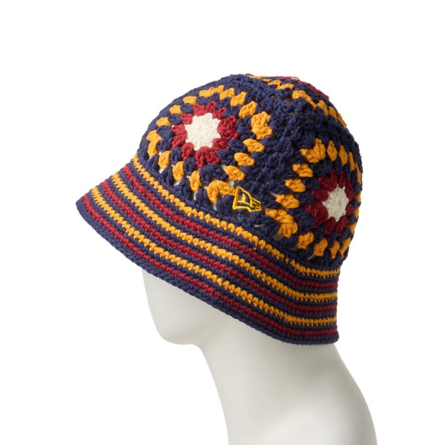 RNA 完売品！タグ付き　新品　インヤン　クロシェハット　ニット帽 E5247 MIXモチーフクロシェHAT(F ブラック): 帽子 - RNA ONLINE STORE