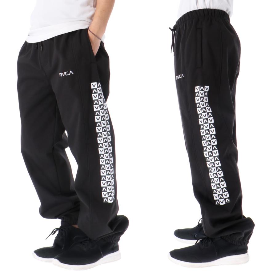 ルーカ スウェット メンズ 上下 RVCA パーカー パンツ 防風 はっ水 フリース 起毛 バックプリント 袖ロゴ プルオーバー フーディ トレーニン スウェット メンズ 運動着 部活 ルームウェア 上下セット