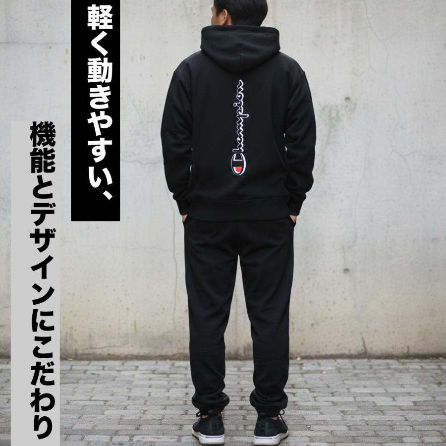 チャンピオン スウェット 上下 メンズ セットアップ ブランド Champion テックウィーブ C3DS101 送料無料 新作 裏毛の画像