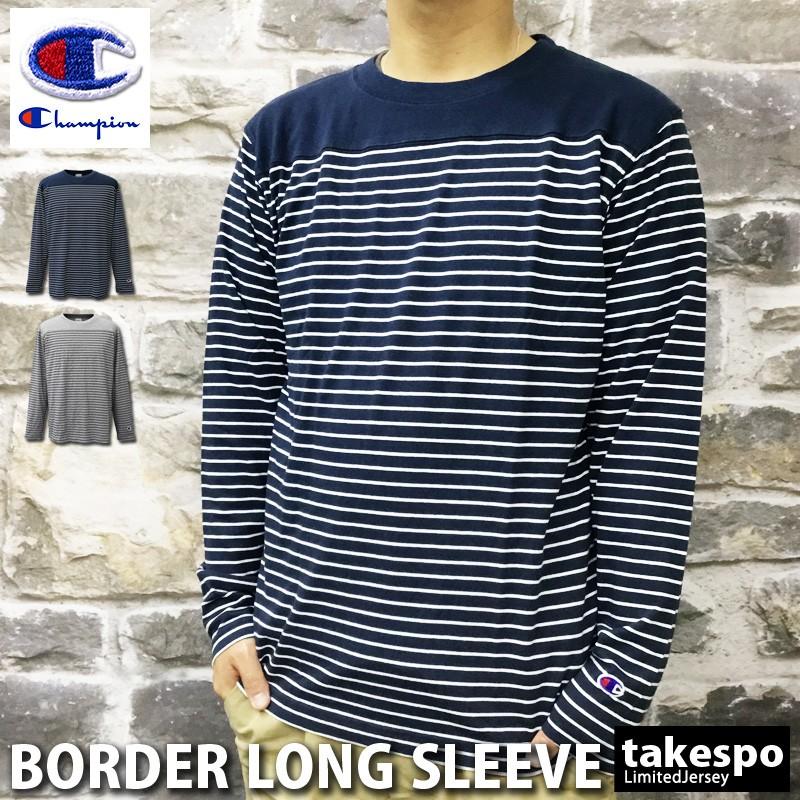 チャンピオン 長袖tシャツ メンズ 上 Champion ロンt ボーダー 長袖 C3q404 送料無料 C3q404 オリジナルスジャージのno Style 通販 Yahoo ショッピング