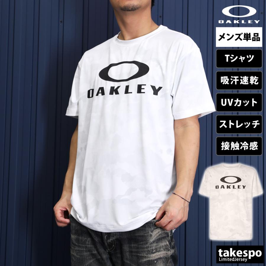 オークリー Tシャツ メンズ 上 OAKLEY 半袖 ビッグロゴ UVカット 吸汗 速乾 ストレッチ 接触冷感 抗菌防臭 FOA406336｜adistyle｜08