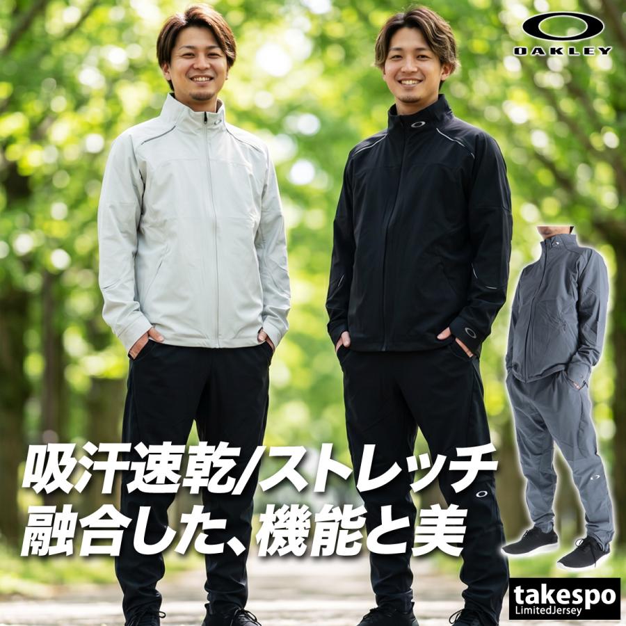 オークリー　ウーブン　ジャージセットアップ　薄手 OAKLEY（オークリー） 薄手 ジャージ 上下 メンズ セットアップ フード