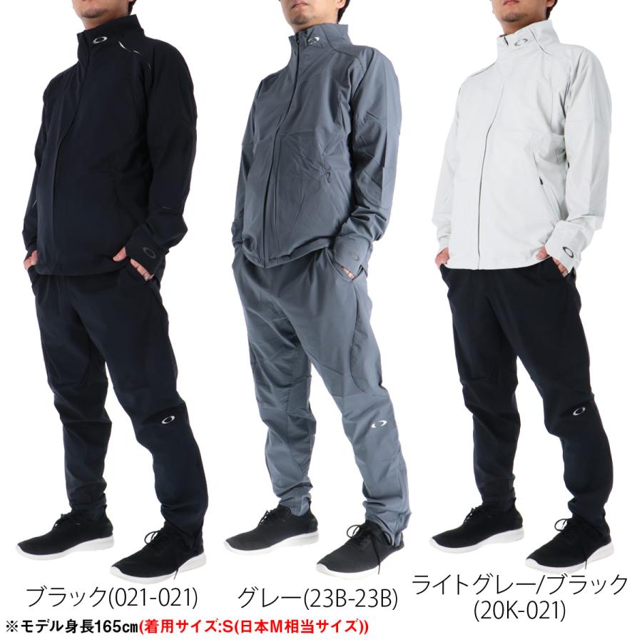 OAKLEY（オークリー） 薄手 ジャージ 上下 メンズ セットアップ 黒 白
