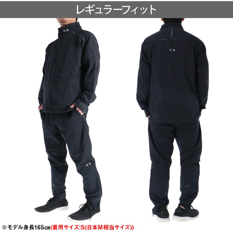 OAKLEY（オークリー） 薄手 ジャージ 上下 メンズ セットアップ 黒 白