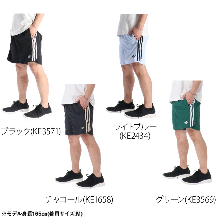 ハーフパンツ メンズ スポーツ 短パン アディダス オリジナルス ブランド 3ストライプス スリーストライプス 黒 3L | adidas Originals | 06