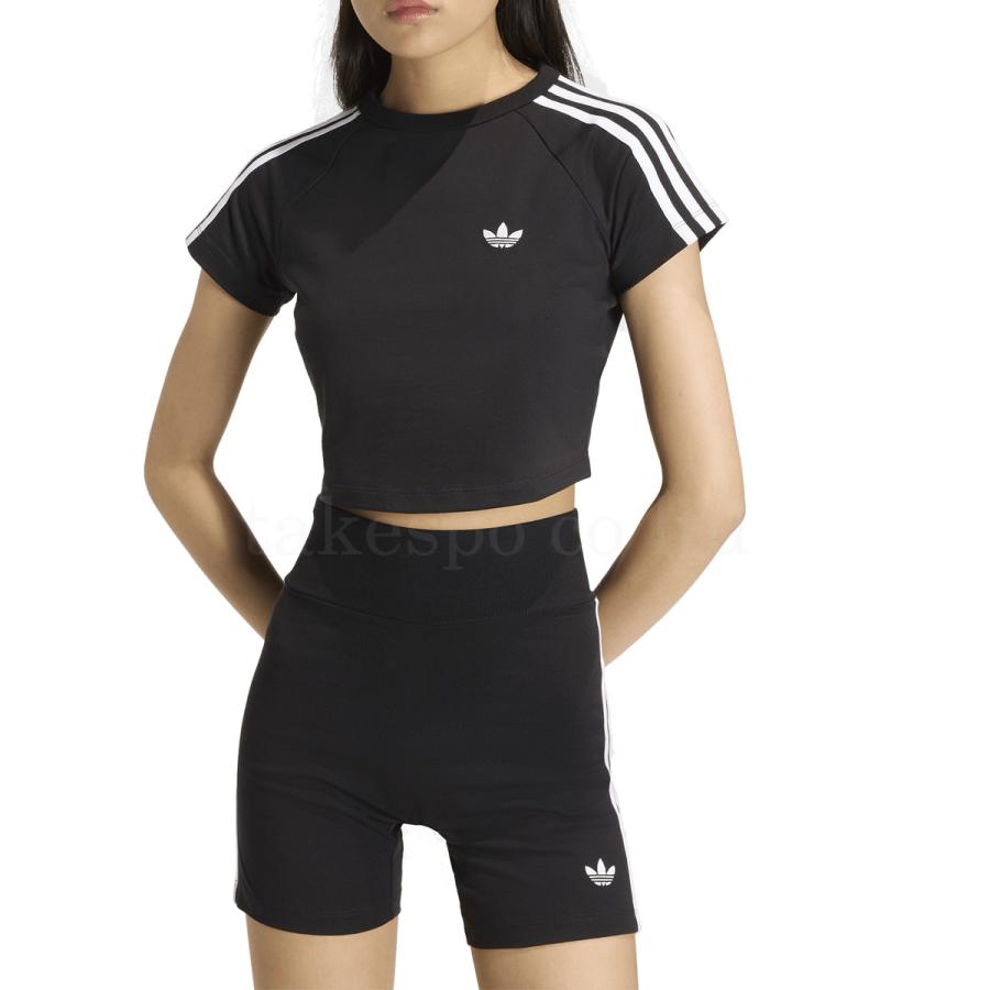 アディダス オリジナルス Tシャツ レディース ブランド adidas originals SST ベビーT VD671 送料無料 新作 白 黒 3ストライプス | adidas Originals | 05