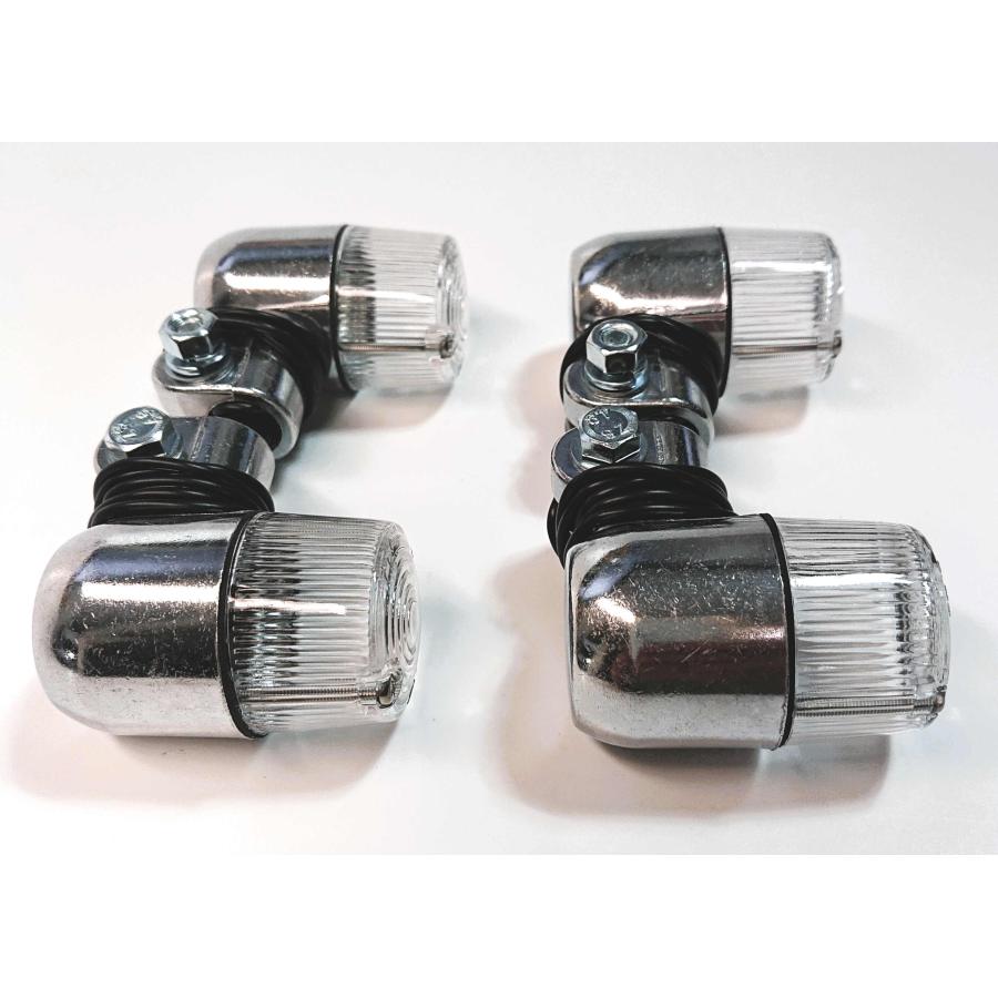 CGC社外ウィンカー4つセット汎用アルミクリア CGC社外ウィンカー4つセット汎用アルミクリア バイク 単車