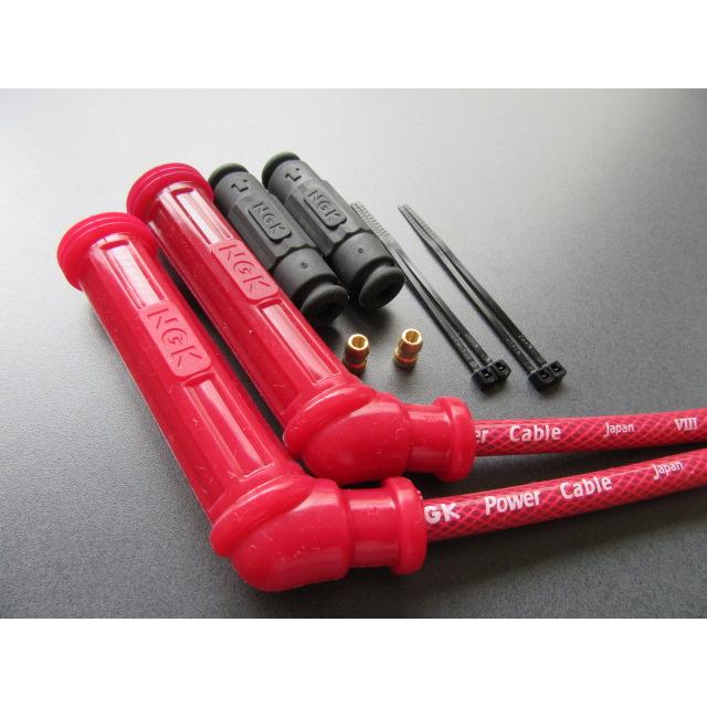 ワーワー NGK 送料無料 X3R NGK パワーケーブル 2セット カワサキ GPZ400S