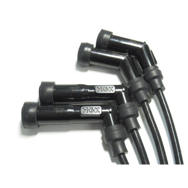 NGK 送料無料 XB05F-VB05F＆KJ-57 プラグキャップ+ケーブル 4