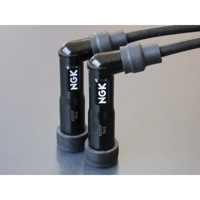 NGK 送料無料 XD05F＆KJ-57 NGK プラグキャップ+ケーブル 2セット