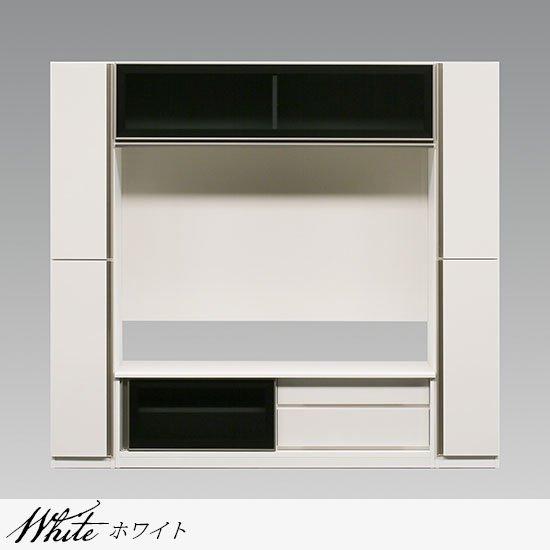 デザインハイタイプテレビボード/ダウンステー扉付き大型収納テレビ台