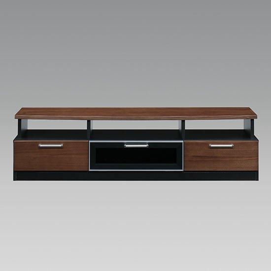 スタイリッシュテレビボード/ダウンステー扉付き収納テレビ台 木製 幅