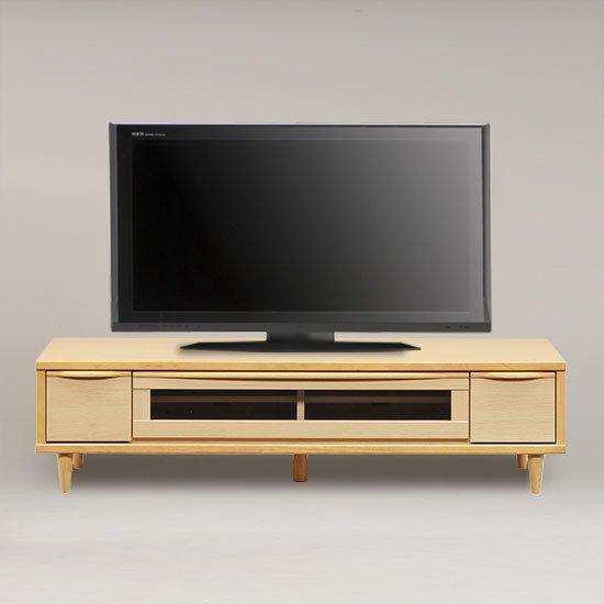 デザインテレビボード/脚付き収納テレビ台 木製 幅150cm/カラー2色対応