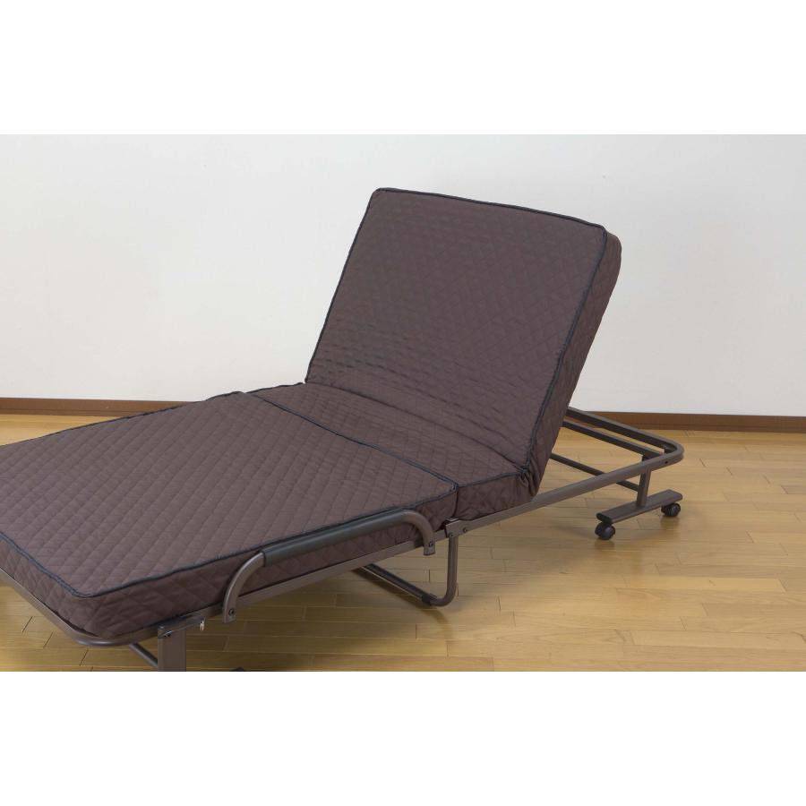 すぐ使えるコンパクト折りたたみベッド 完成品 2S : (W)94cm×(D)187cm