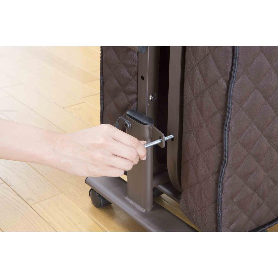 すぐ使えるコンパクト折りたたみベッド 完成品 2S : (W)94cm×(D)187cm