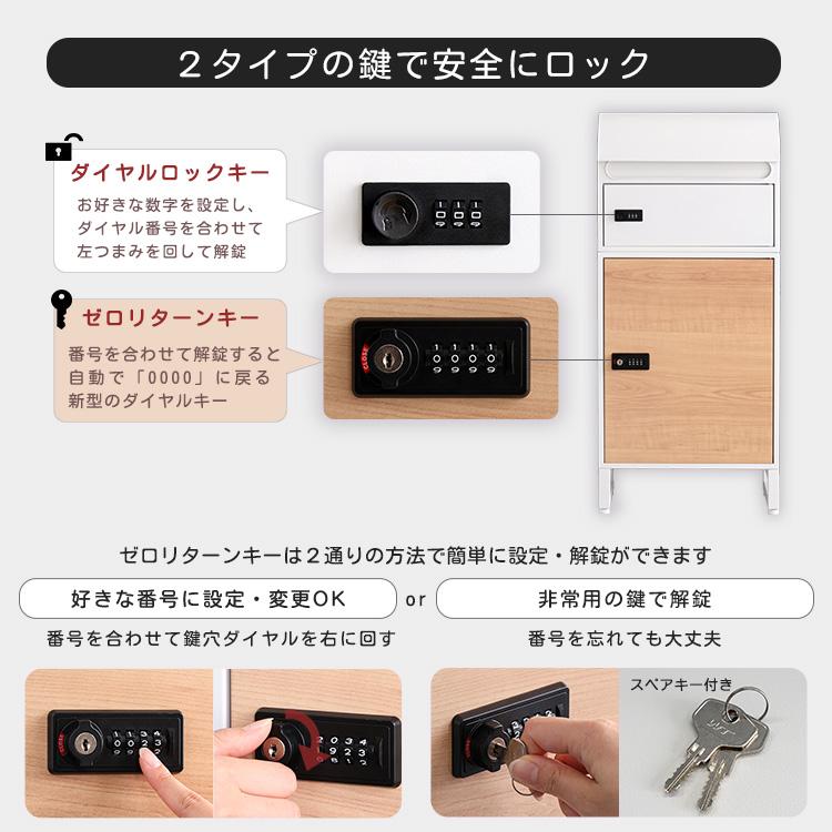 宅配ボックス スリムロータイプ 2ボックス Retto : フジックス 宅配ボックス スリムロータイプ 2ボックス Retto : フジックス