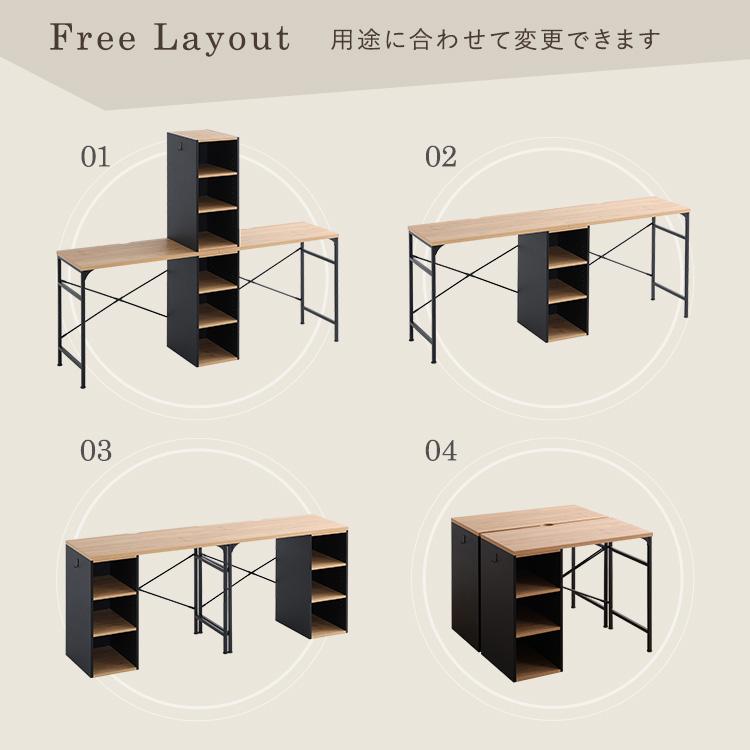 ヴィンテージツインデスク 90×90cm 学習デスク 2人用 キッズ用机