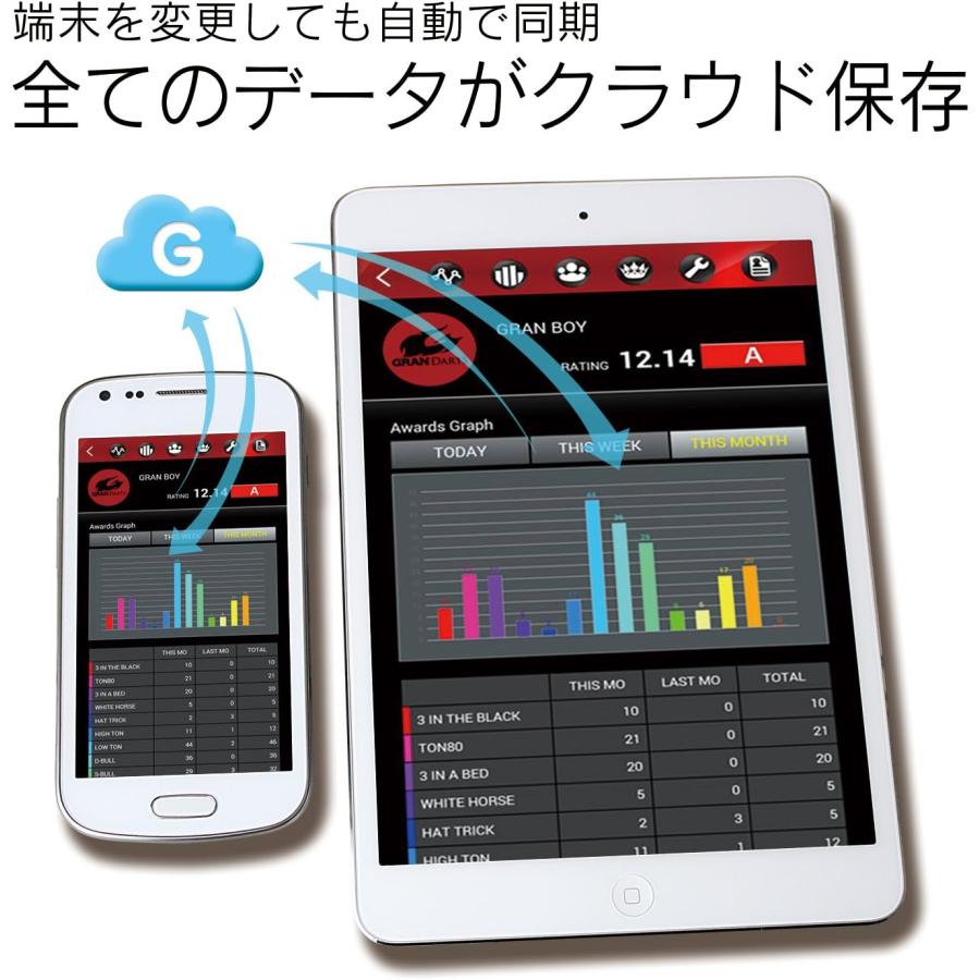 オンライン対戦搭載/静音化リニューアル版】GRAN BOARD dash ブルー