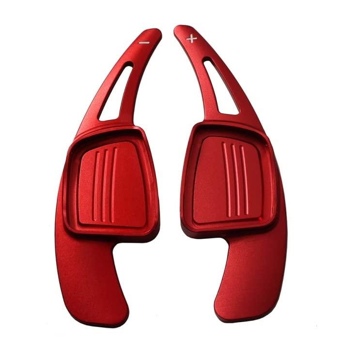 アウディ パドルシフト アルミ レッド A3 A4 A5 Q2 Q7 TT S3 S4 TTS など ステアリング パドル シフト エクステンション