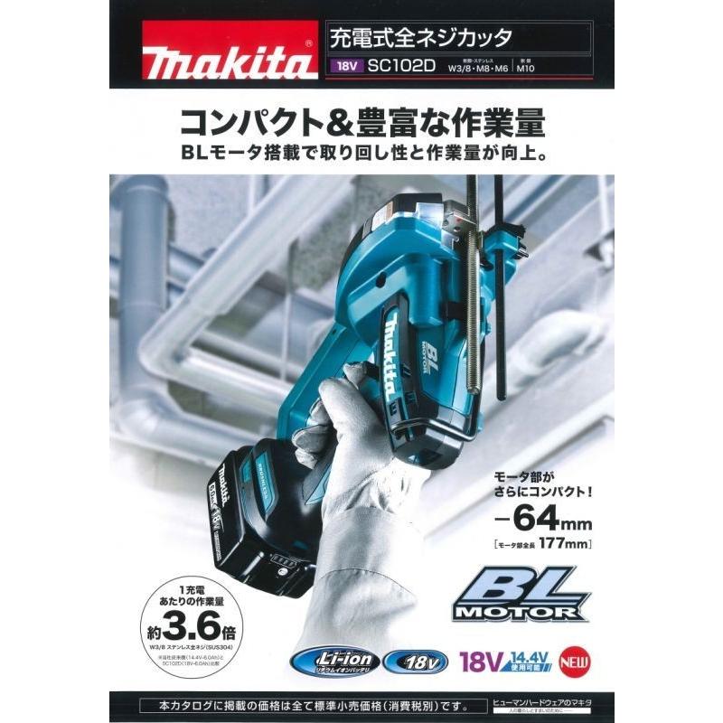 マキタ 充電式全ネジカッタ SC102DRGX フルセット18V 6.0Ah 