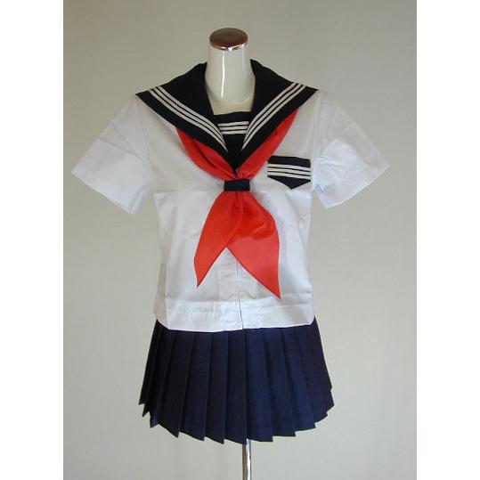 夏セーラー服上下セット(前ファスナー） : アド大阪プライベートルーム