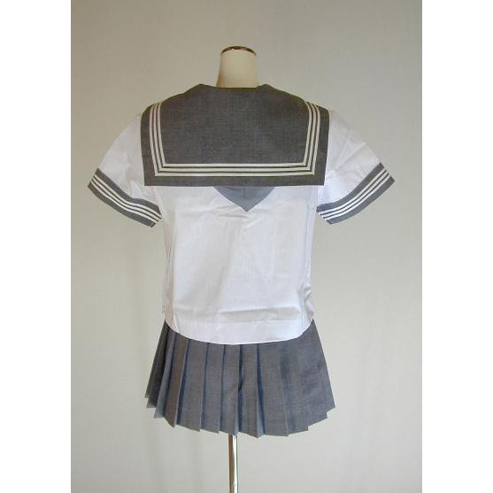 夏セーラー服上衣（杢グレー）_1