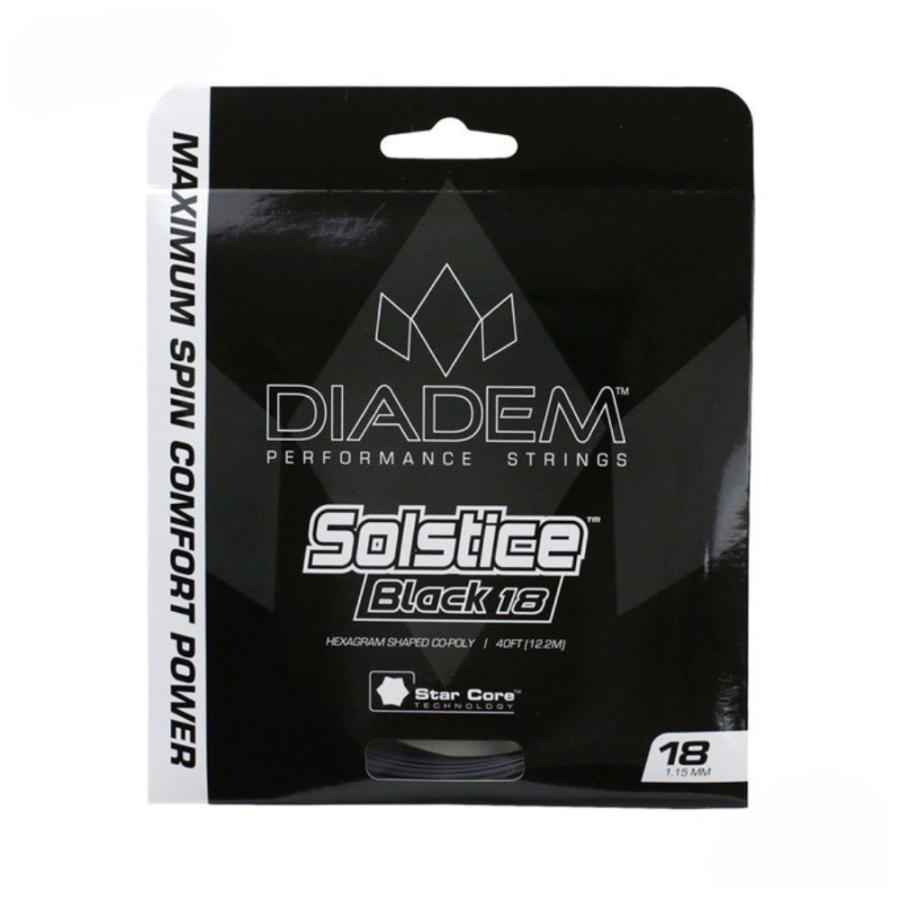 ダイアデム DIADEM テニスガット 単張り ソルティス ブラック 18（SOLSTICE BLACK 18） 115 ブラック TFA005 | 