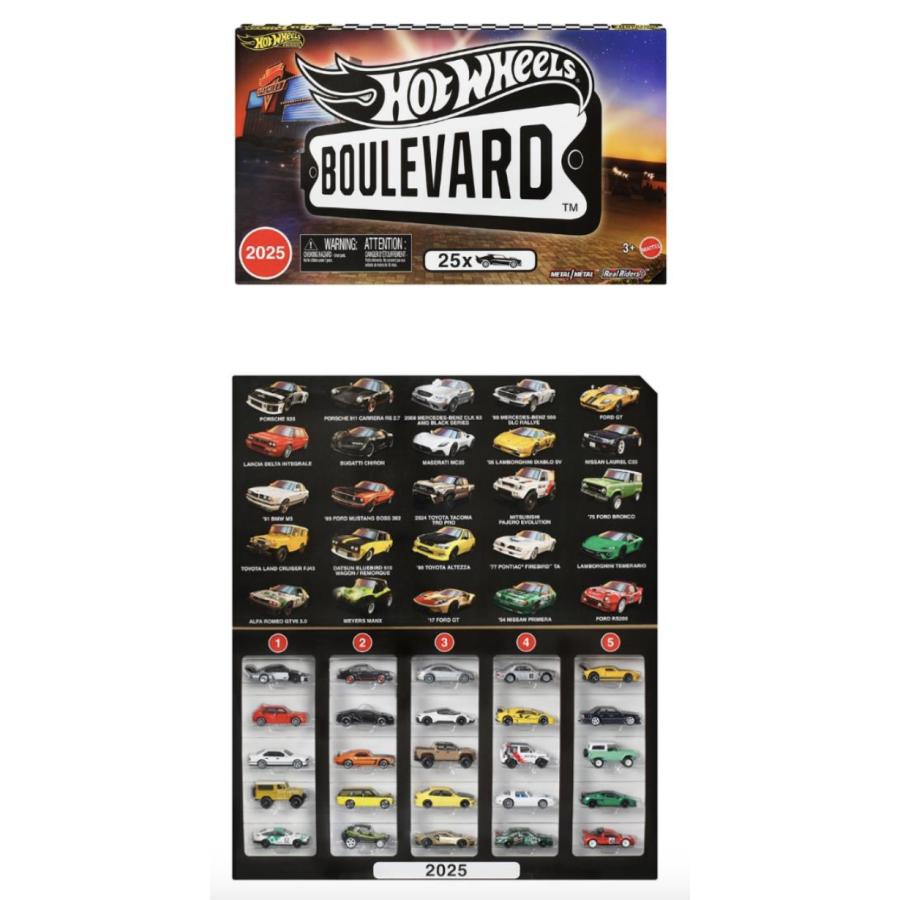 Hot Wheels（ホットウィール） BOULEVARD 25台セット JFM00-9866 Hot