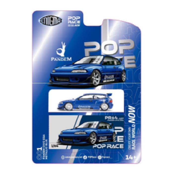 Pandem Civic EG6 v1.5 Metallic Blue POP RACE x Enigma : toy's