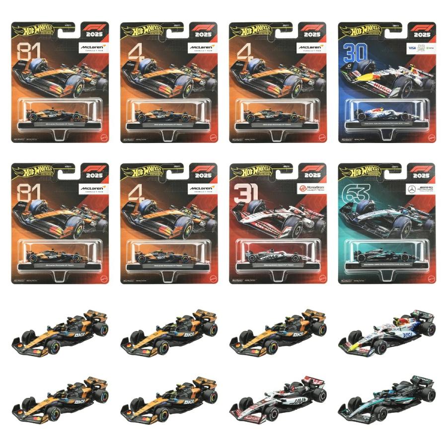 Hot Wheels（ホットウィール） F1 81x2,4x3,31x1,30x1,63x1 8台セット