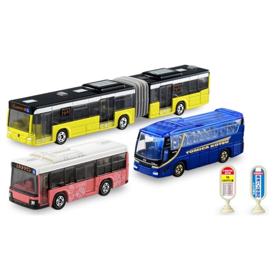 トミカ 特注バスミニカー 4点セット トミカ 特注バスミニカー 4点セット トミカ 特注バスモデルセット 4台