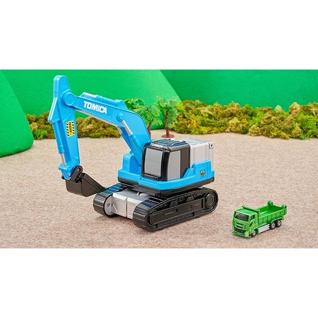 トミカ 変形ショベルカー (いすゞ ギガ ダンプカー) トミカ付き トミカ