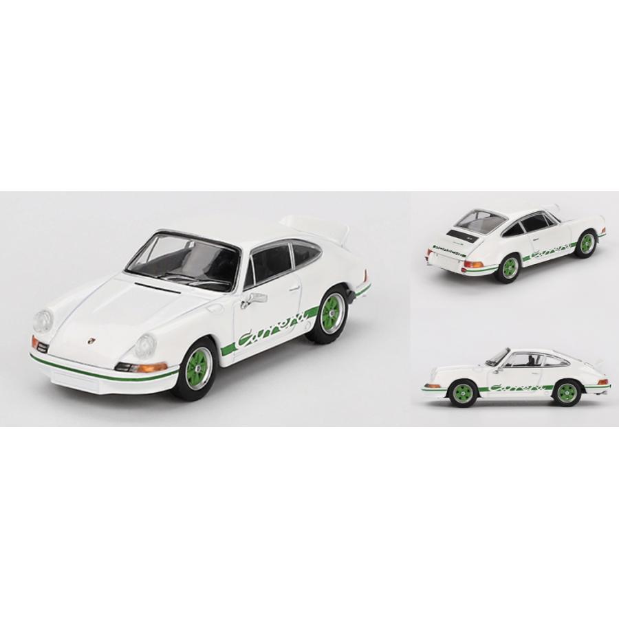 ポルシェ 911 カレラ RS 2.7 グランプリホワイト/グリーンリバリー (左