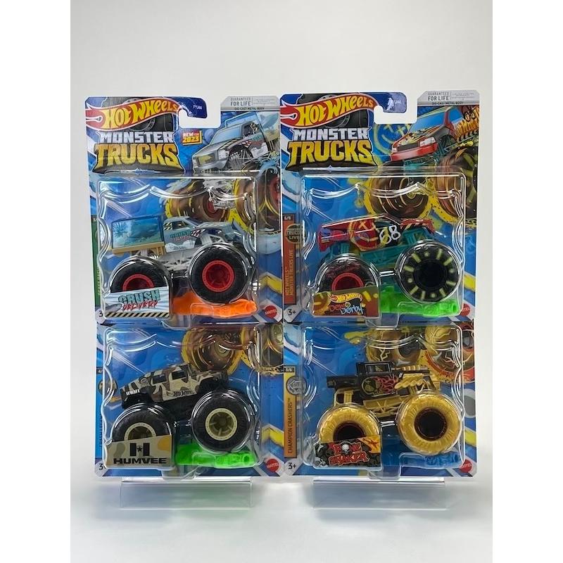 商店 Hot Wheels MONSTER TRUCKS SKYLINE,HUMVEE,CRUSH DELIVERY,BONE