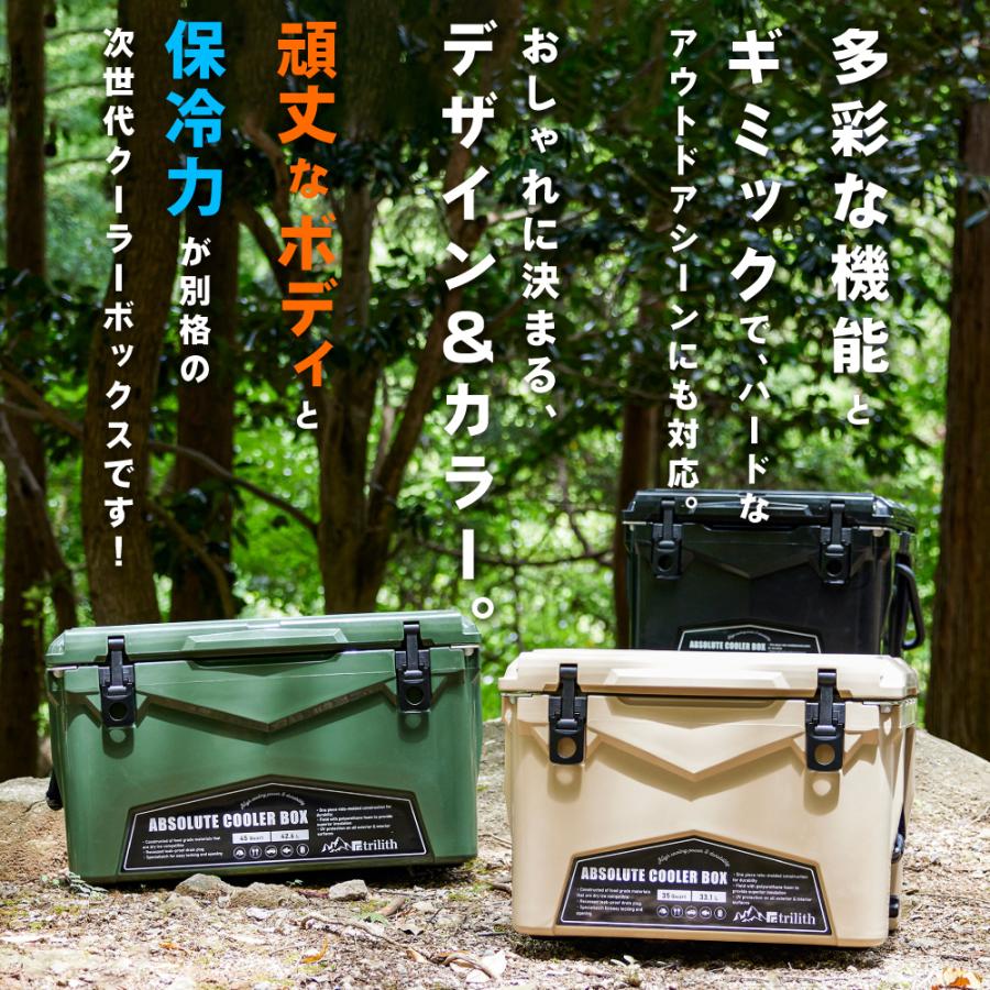 クーラーボックス 大型 釣り ハードクーラーボックス 33.1L/35QT 