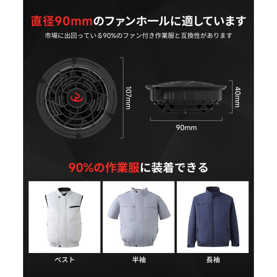 正規品】ファン付き作業服 50V ファンバッテリーセット 空調作業服