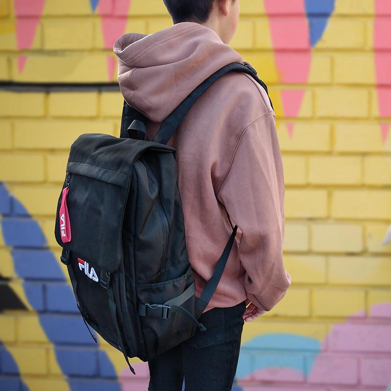 8FB002 当店限定セール FILA No Shake ロゴ刺繍フラップリュック