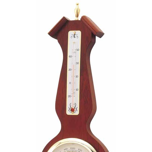 近鉄京都線 温度湿度計 おしゃれ レトロ アナログ 日本製天然木 アメリカーナ気象計 気圧計 木製