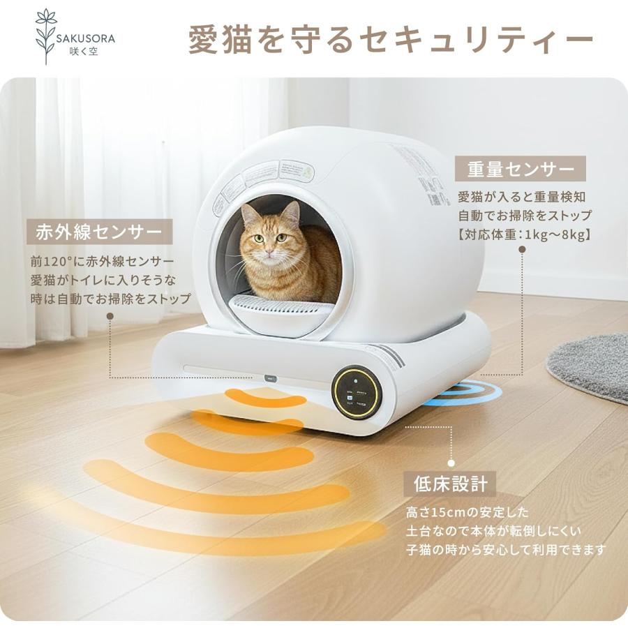 自動トイレ 猫トイレ 猫用トイレ 猫 トイレ 大型 大容量 強力消臭 多頭
