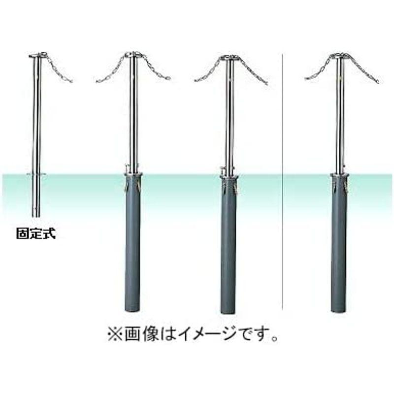 即出荷即出荷サンキン メドーマルク 取替支柱のみ 車止め 上下式 鎖頭部通 直径48.6 メーカー直送 J-5R-torikaesityuu 物置、車庫 MEDOMALK メドーマルク J-5R (取替支柱のみ) 上下式ポール(キャップ付) Φ48.6 ステンレス製 クサリ頭部通し