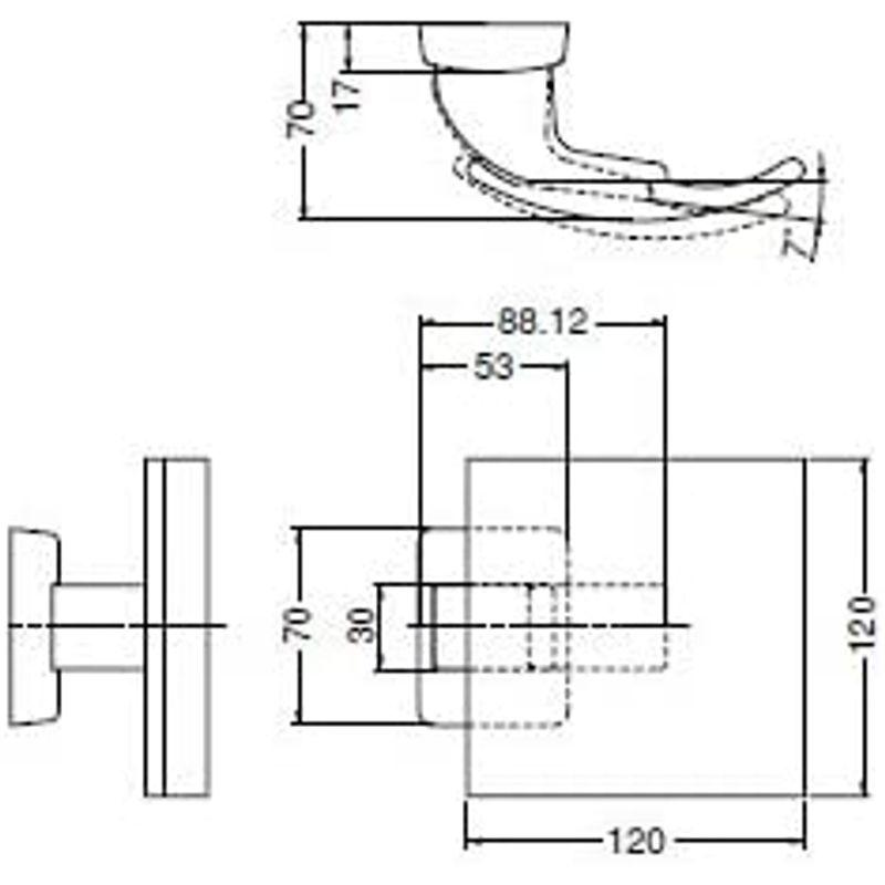 シロクマ　ブレーメン120×120シルバー塗装　SPP-30