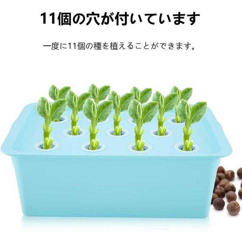 NITRIP 水耕栽培キット 10L 11穴水耕栽培システム 屋内栽培 水耕培養(110V-青) L1609698539(14152円)